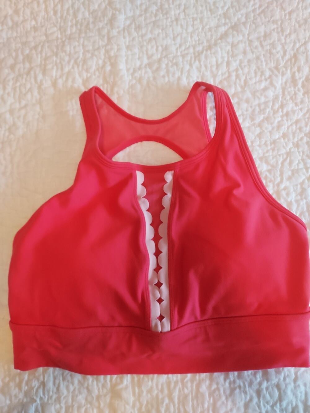 Calia by Carrie Underwood size Large Sports bra Spandex blend melon color